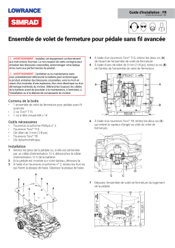 Simrad Advanced Wireless Foot Pedal Damper Assembly Guide d'installation