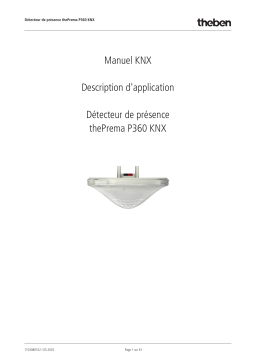 THEBEN thePrema P360 KNX UP BK Manuel utilisateur
