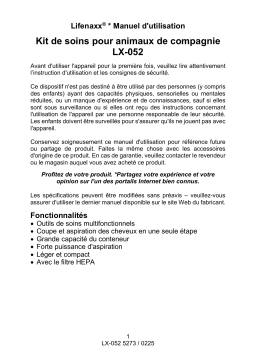 Lifenaxx LX-052 Manuel du propriétaire