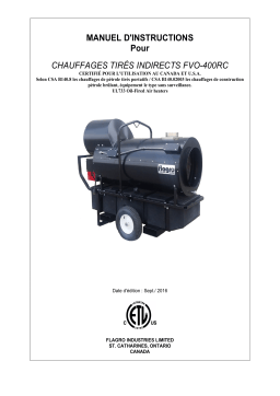Flagro FVO-400RC Manuel du propriétaire