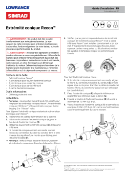 Simrad Recon Nose Cone Guide d'installation