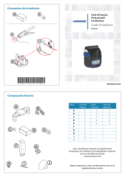 Lowrance Portable Pack Guide d'installation