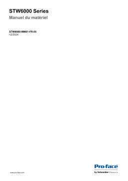 Pro-face STW6000 Series Manuel utilisateur
