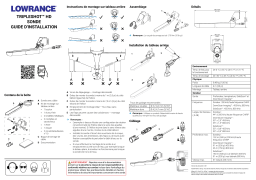 Lowrance TripleShot HD Transducer Guide d'installation