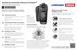 Simrad FreeSteer Joystick Remote Guide de démarrage rapide