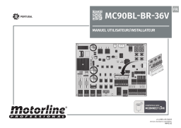 Motorline MC90BL-BR-36V Manuel du propriétaire