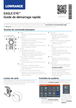 Lowrance Eagle Eye Guide de démarrage rapide