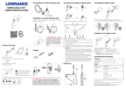 Lowrance Eagle Eye Transducer Guide d'installation