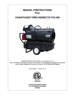 Flagro FVO-400 Manuel du propriétaire