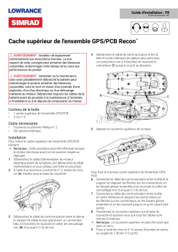 Simrad Recon Head Cover GPS/PCB Assembly Guide d'installation