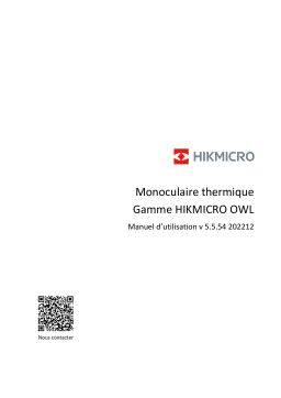 HIKMICRO Owl Manuel utilisateur