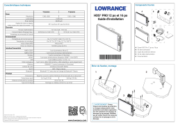 Lowrance HDS PRO 12 & 16 Installation manuel