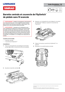 Simrad Advanced Wireless Foot Pedal Center Clip Guide d'installation