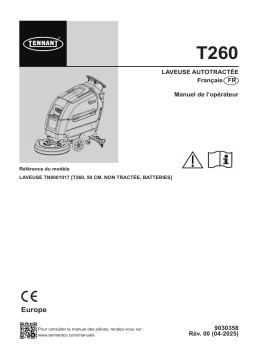 Tennant TN8001004,TN8001017 Mode d'emploi