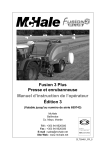 McHale FUSION 3+ Manuel utilisateur