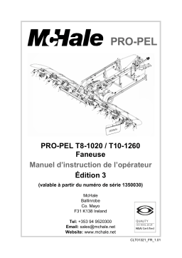 McHale CLT01321 Manuel utilisateur