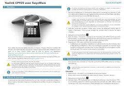 Enreach Yealink CP920 Guide de démarrage rapide