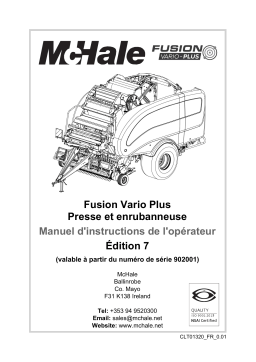 McHale CLT01320 Manuel utilisateur