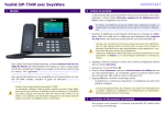 Enreach Yealink T54W Guide de d&eacute;marrage rapide