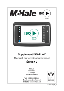 McHale CLT01322 Manuel utilisateur