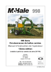 McHale 998 Manuel utilisateur
