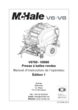 McHale V6760-V8960 Manuel utilisateur