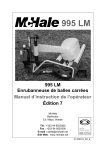 McHale 995LM Manuel utilisateur