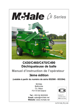 McHale CLT01129 Manuel utilisateur