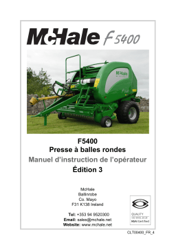 McHale F5400 Manuel utilisateur