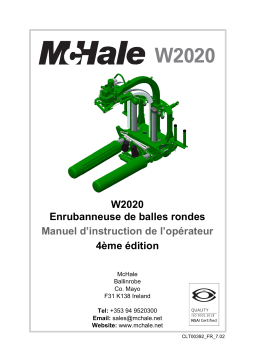 McHale W2020 Manuel utilisateur