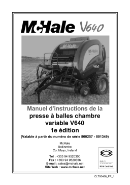 McHale V640 Manuel utilisateur