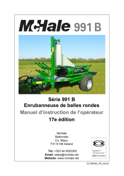 McHale 991B Manuel utilisateur