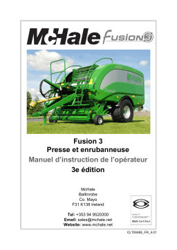 McHale Fusion 3 Manuel utilisateur