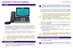 Enreach Yealink T57W Guide de d&eacute;marrage rapide