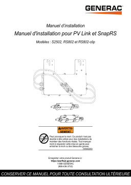 Generac APKE00011 APKE00011 Manuel utilisateur