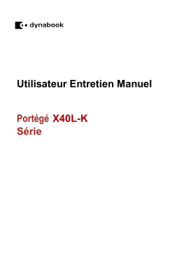 Toshiba X40L-K (PZA11U) Mode d'emploi