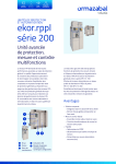 Ormazabal ekor.rpa serie 200 Manuel utilisateur