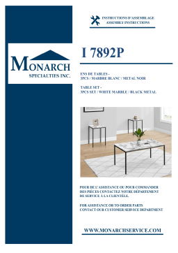 Monarch I7892P Manuel utilisateur