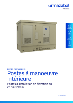 Ormazabal Transformer substations Manuel utilisateur