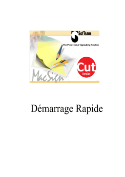 Summa MacSign Cut Manuel utilisateur