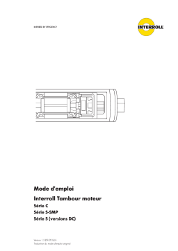 Interroll Drum_Motor_C-Serie_S-SMP-Serie_S-Serie-DC Manuel utilisateur