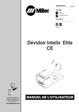Miller INTELLX ELITE WIRE FEEDER CE Manuel du propriétaire