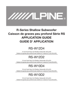 Alpine RS-W1 Series Mode d'emploi