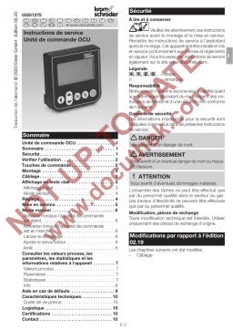 Kromschroder OCU Mode d'emploi