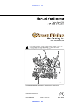GREAT PLAINS Turbo-Chisel TCN: 5107, 5309, 5311 & 5313 Mode d'emploi