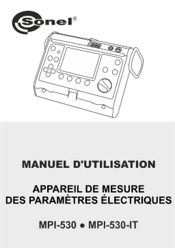 Sonel MPI-530-IT Manuel utilisateur