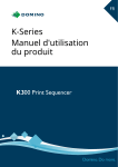 Domino K300 Print Sequencer Manuel utilisateur