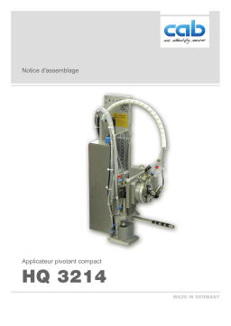 CAB Swing applicator HQ 3214 Manuel utilisateur