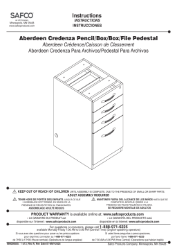 Safco APBBF20LDC Manuel utilisateur