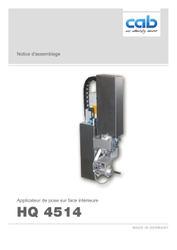 CAB Swing stroke applicator HQ 4514 Manuel utilisateur